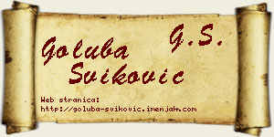 Goluba Šviković vizit kartica